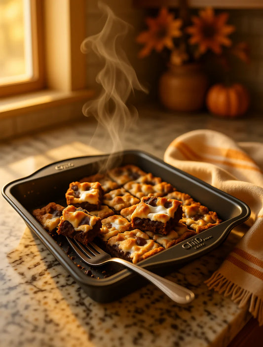 S’mores Cookie Bars in a Jar 🍫🔥