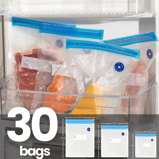 30 x MultiSeal Bags (3 sizes) - MOST POPULAR!