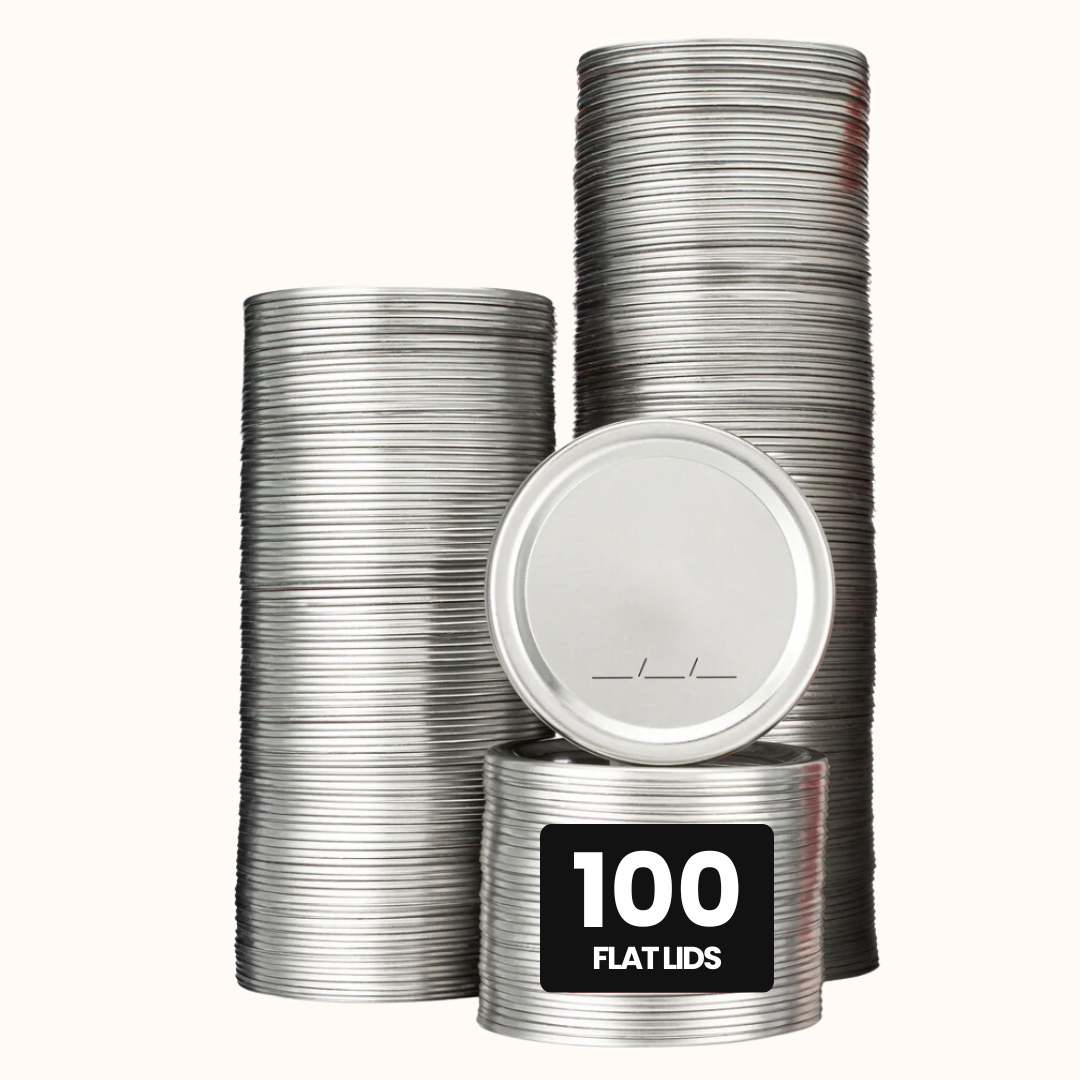 Mason Jar Lids (Box of 100 lids - Bulk Deal!)