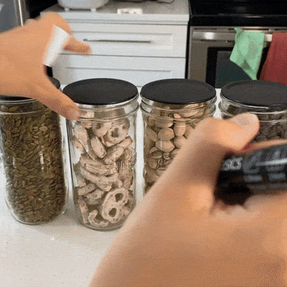 Premium Chalkboard Top Mason Jar Lids (24 lid bundle)