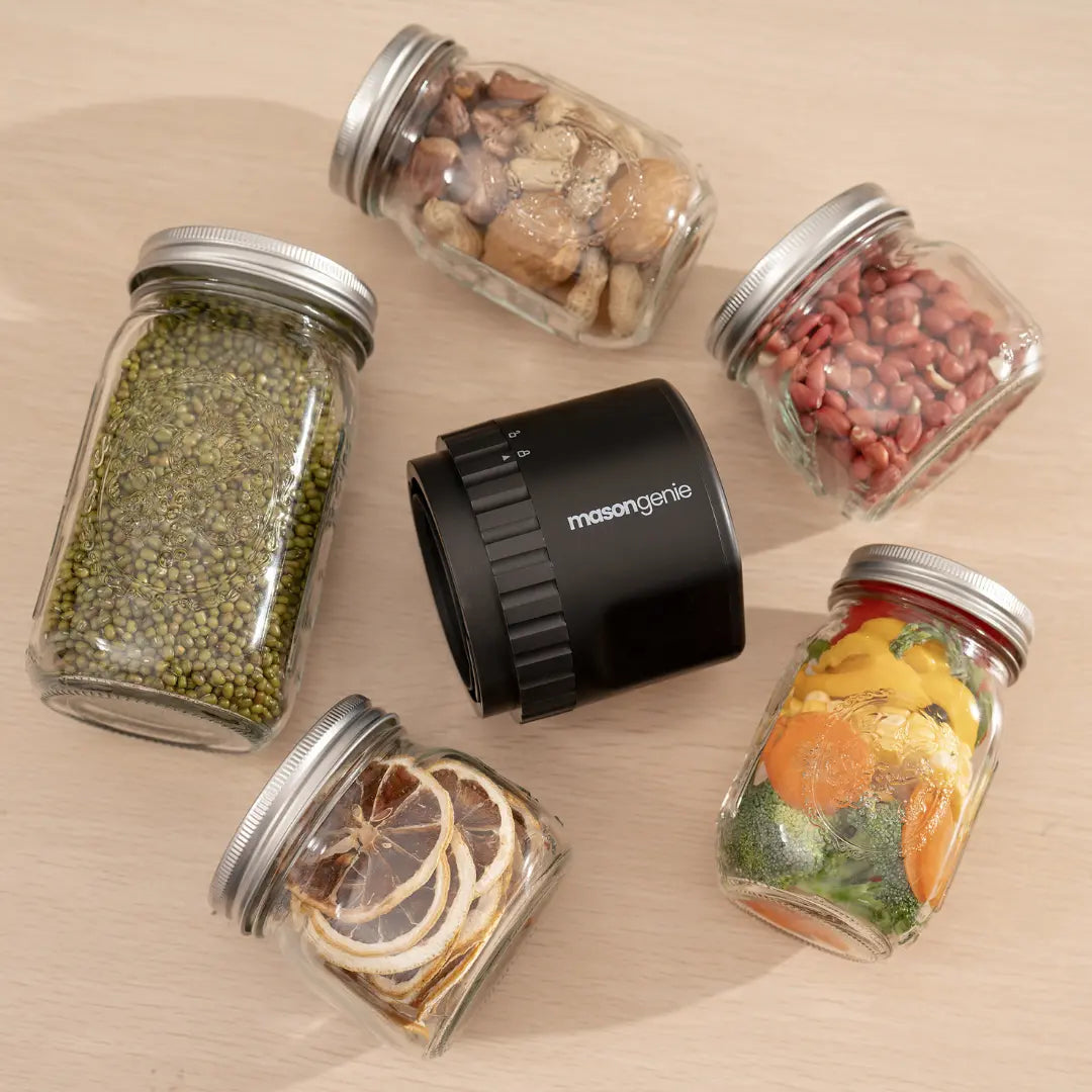 IXROAD Vacuümmachine voor glazen potten, vacuümsealer voor Mason Jar, geschikt voor het bewaren van levensmiddelen in potten, bevat 10 luchtdichte deksels IXROAD Vacuümmachine voor glazen potten, vacuümsealer voor Mason Jar, geschikt voor het bewaren van levensmiddelen in potten, bevat 10 luchtdichte deksels
