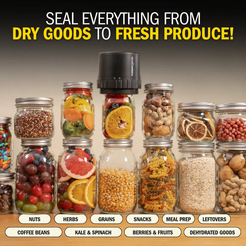Dry goods in jars