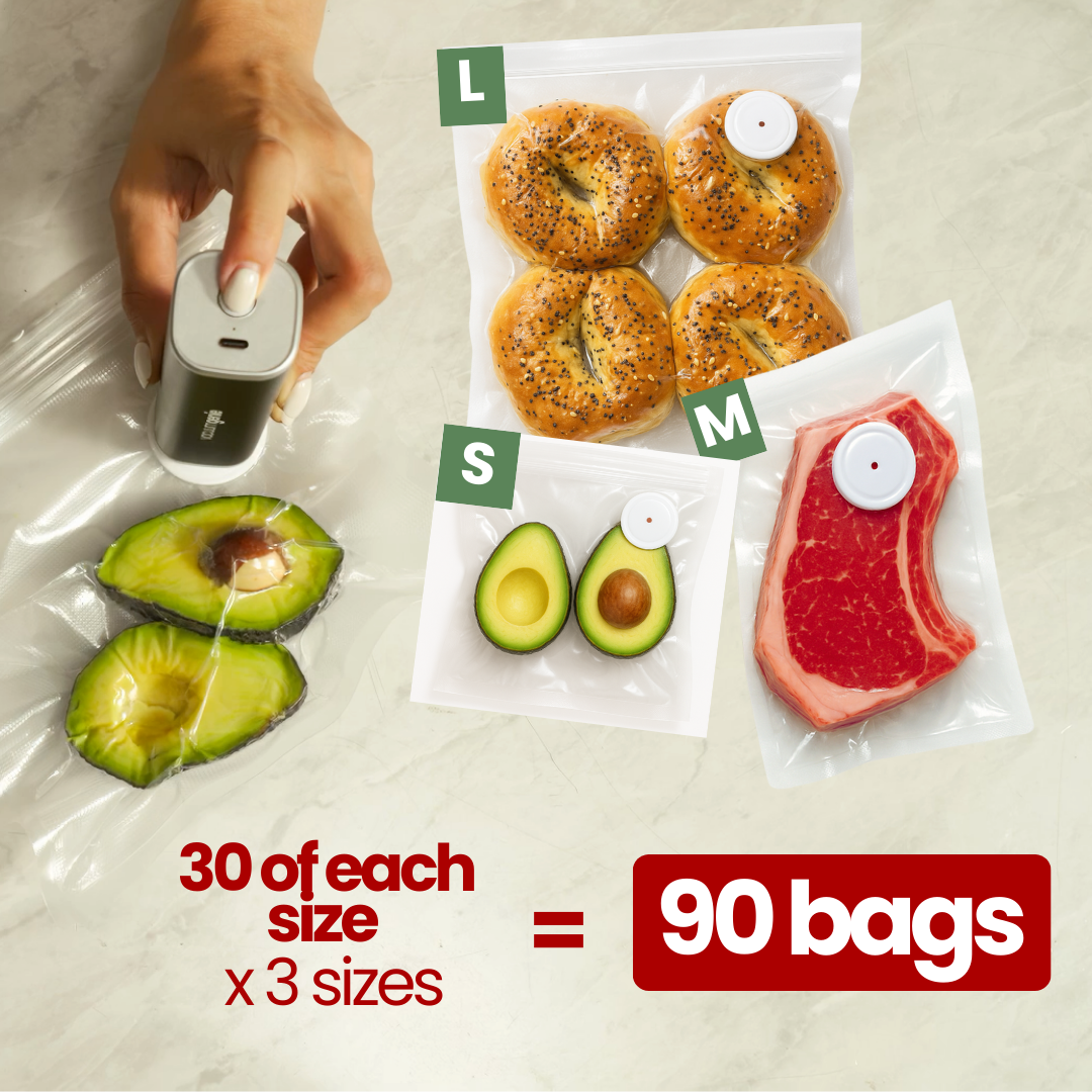 Reusable Vacuum Bags (90 Bags)