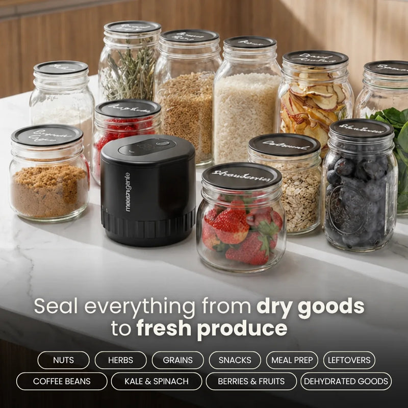 Seal everything from dry goods to fresh produce