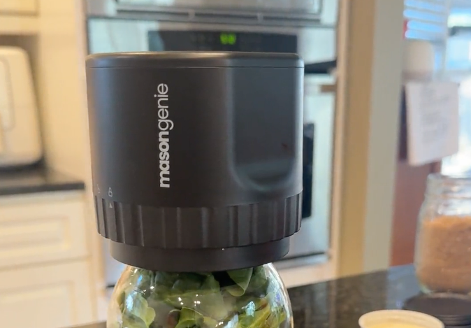Close-up of a sealed lid